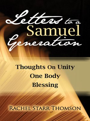 cover image of Thoughts on Unity; One Body; Blessing